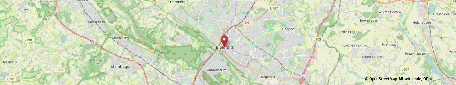 Screenshot Kartenausschnitt Bielefeld