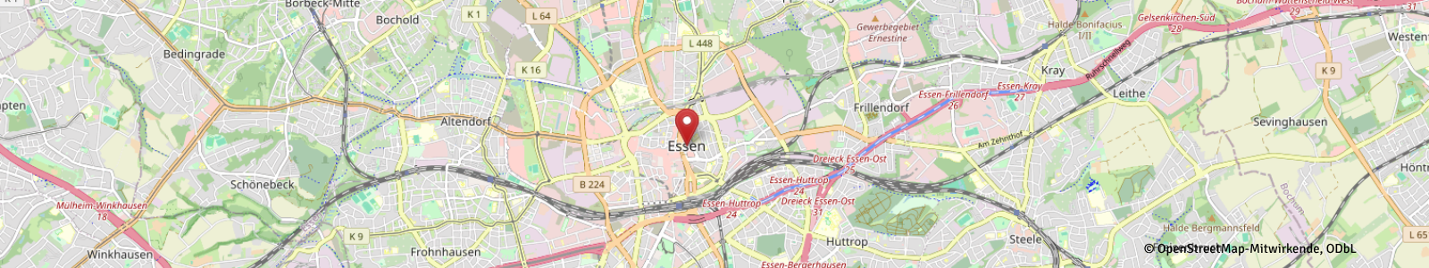 Screenshot Kartenausschnitt Essen