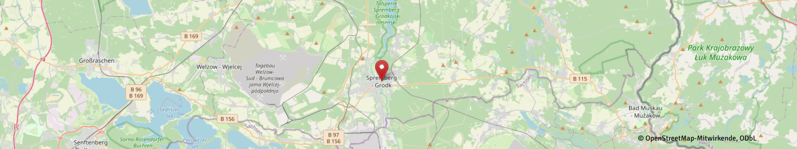 Screenshot Kartenausschnitt Spremberg