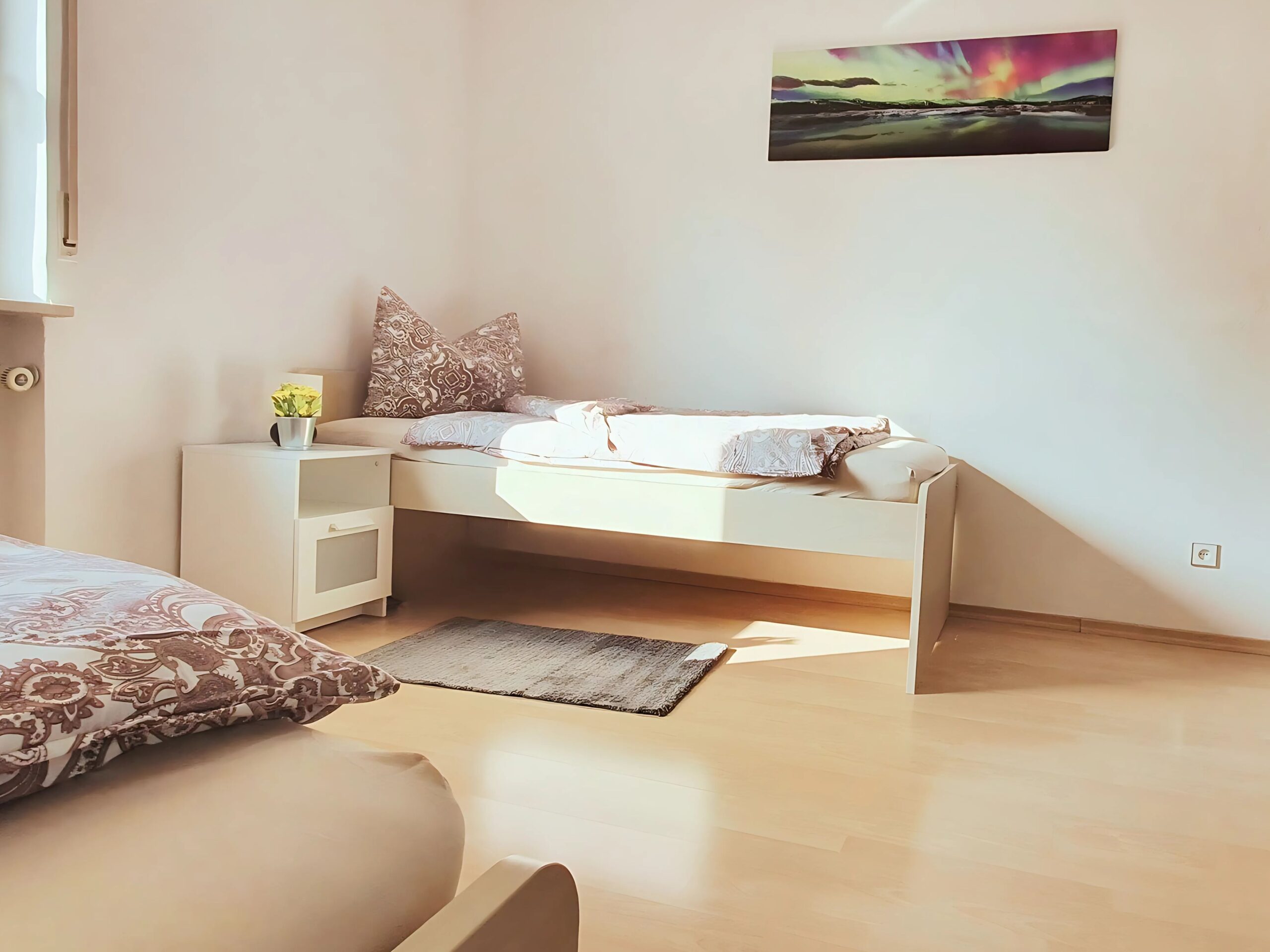 Monteurzimmer Augsburg Schlafraum