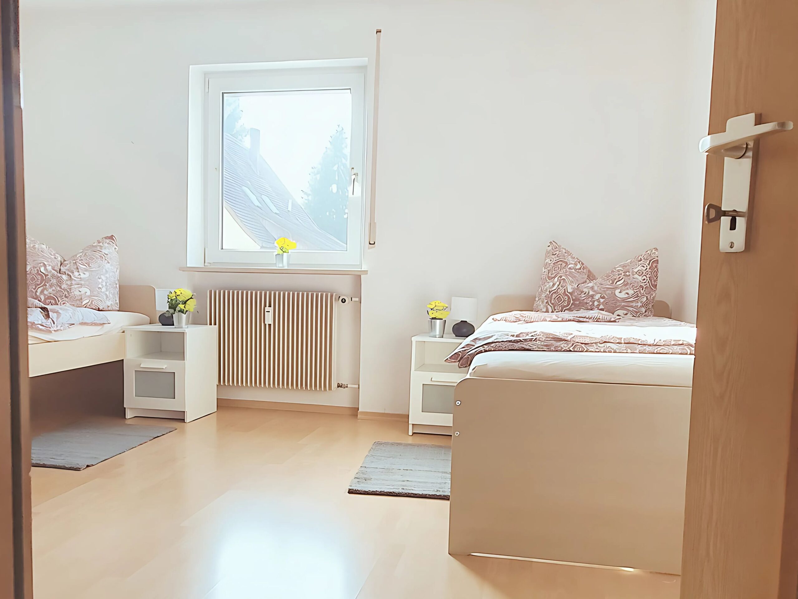 Monteurzimmer Augsburg Schlafraum