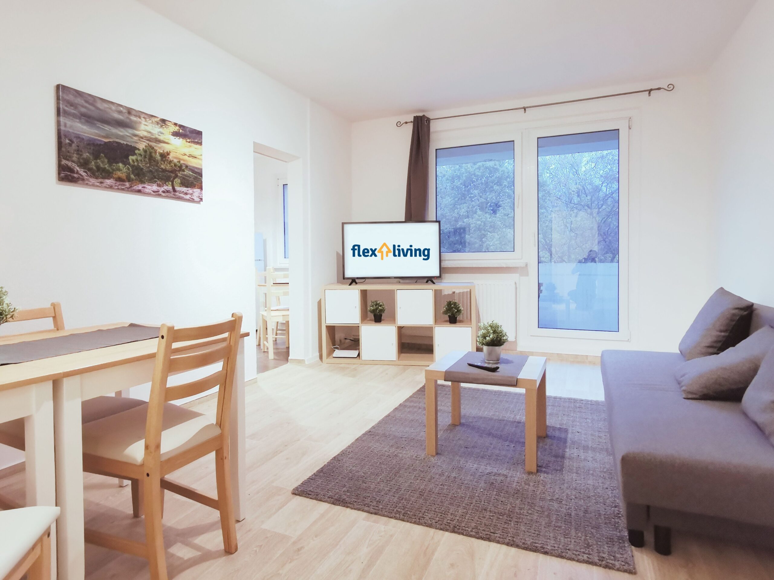 Monteurzimmer Schwerin Wohnbereich