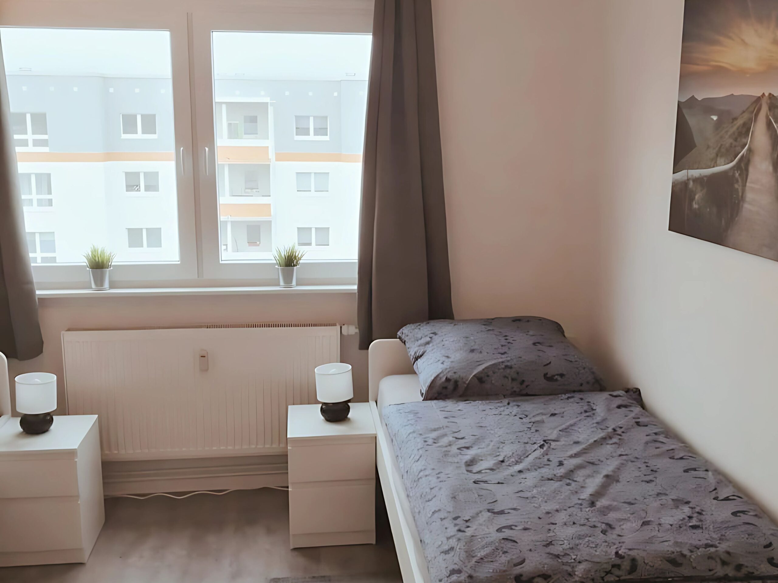 Monteurzimmer Stralsund Schlafraum